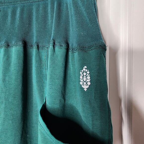 XL | Free People | NWOT | Up in The Air Pants | Emerald Green - Picture 6 of 7